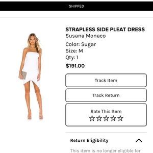 Strapless White Dress (Tags On)